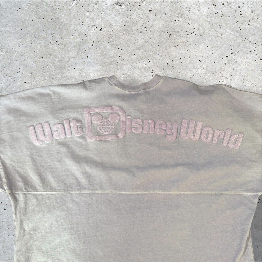 Walt Disney World Spirit Jersey XXL Glitter Purple Puff Print Shirt Est 1971 - Picture 10 of 10